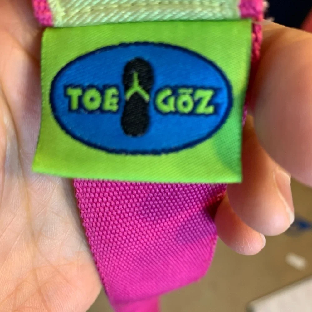 Toe Goz D Ring Pink/Green Flamingo Belt- S